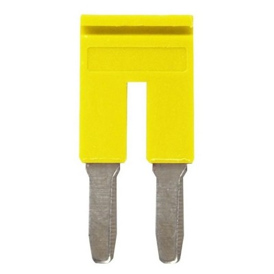 Omron Series Yellow Short Bar for Use with XW5G-P4.0-2 Grounding Terminal Block, XW5T-P4.0-2 Feed Through Terminal Block XW5S