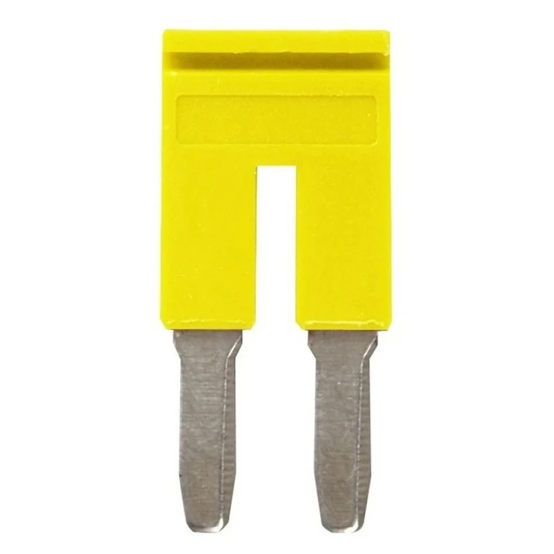 Omron Series Yellow Short Bar for Use with XW5G-P4.0-2 Grounding Terminal Block, XW5T-P4.0-2 Feed Through Terminal Block XW5S