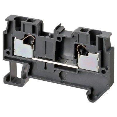 Omron XW5T Series Non-Fuse DIN Rail Terminal Grey 4mm² 1-Level Push-in XW5T-P4.0-1.1-1