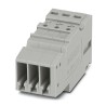 Phoenix Contact COMBI Series Non-Fused Terminal Block, 2-Way, 24A, 500V, Snap-in Mount, Push-in Termination 3000657