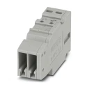 Phoenix Contact COMBI Series Non-Fused Terminal Block, 2-Way, 24A, 500V, Snap-in Mount, Push-in Termination 3000656
