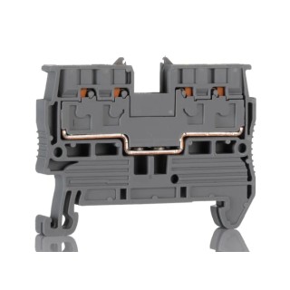 Phoenix Contact PT 2.5/S-QUATTRO Series Feed Through Terminal Block Grey, 0.14mm² to 2.5 mm², 4-Level, Push-in 3211019