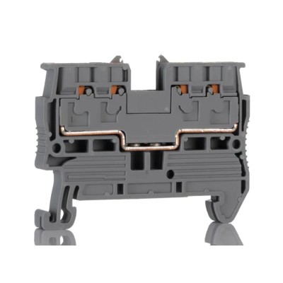 Phoenix Contact PT 2.5/S-QUATTRO Series Feed Through Terminal Block Grey, 0.14mm² to 2.5 mm², 4-Level, Push-in 3211019