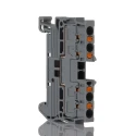 Phoenix Contact PT 2.5/S-QUATTRO Series Feed Through Terminal Block Grey, 0.14mm² to 2.5 mm², 4-Level, Push-in 3211019