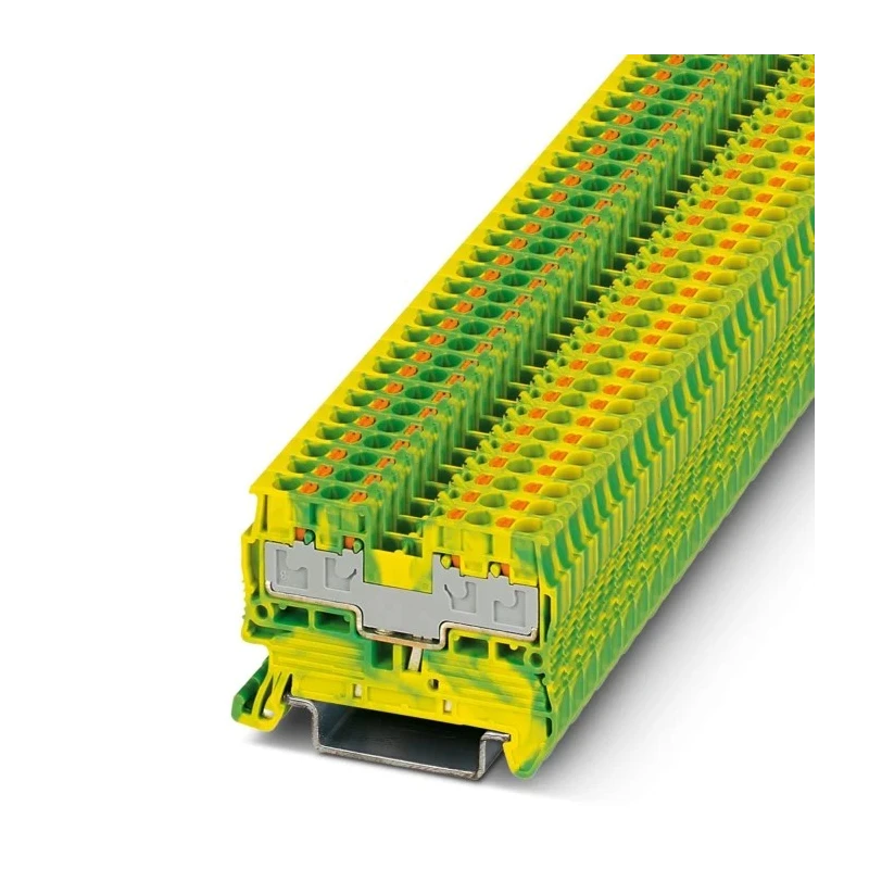 Phoenix Contact PT 2.5/S-QUATTRO-PE Series Earth Terminal Block Yellow, Green, 6kV, 0.14 to 2.5 mm², 1-Level, 4 3211025
