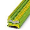 Phoenix Contact PT 2.5/S-QUATTRO-PE Series Earth Terminal Block Yellow, Green, 6kV, 0.14 to 2.5 mm², 1-Level, 4 3211025