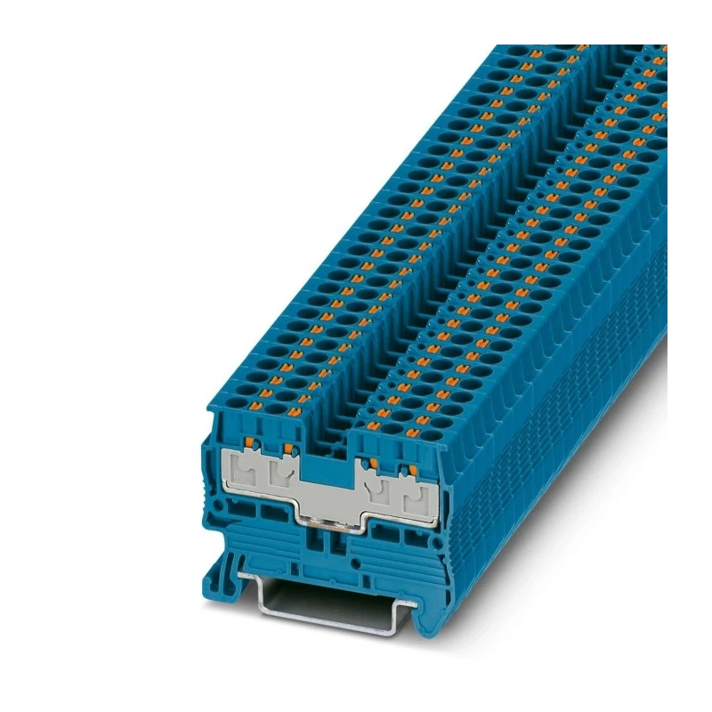 Phoenix Contact PT 2.5/S-QUATTRO BU Series Feed Through Terminal Block Push-in 500V 0.5-10 mm² 3211022