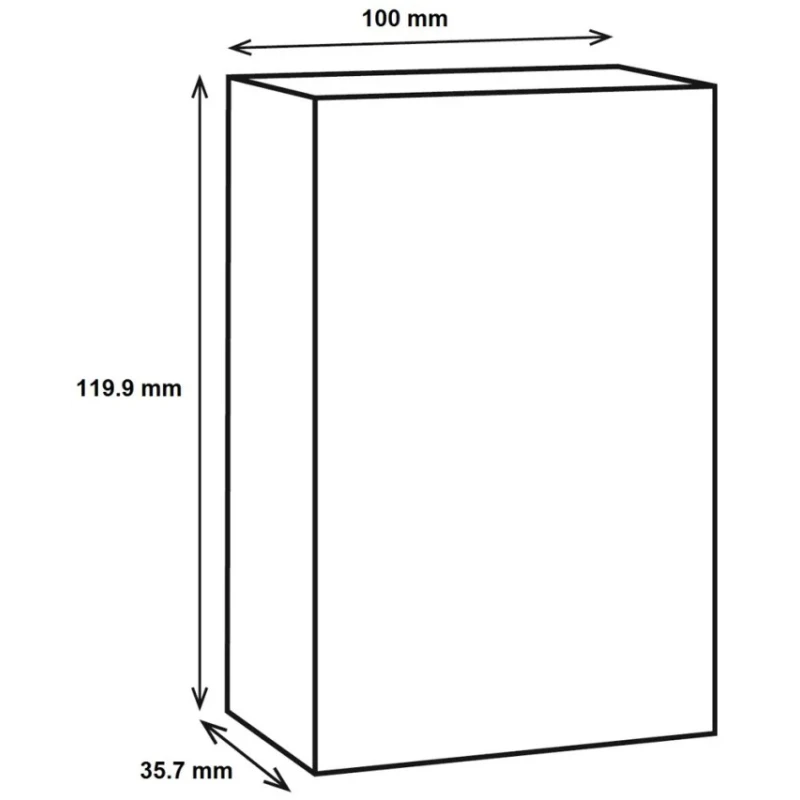 RS PRO Silver Lid Die Cast Aluminium EMI/RFI Shielded Enclosure 35.7 mm x 119.9 mm x 100 mm 517-3327
