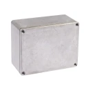 RS PRO Silver Lid Die Cast Aluminium Shielded Enclosure IP65, 55.1 mm x 114.7 mm x 89.7 mm IP65