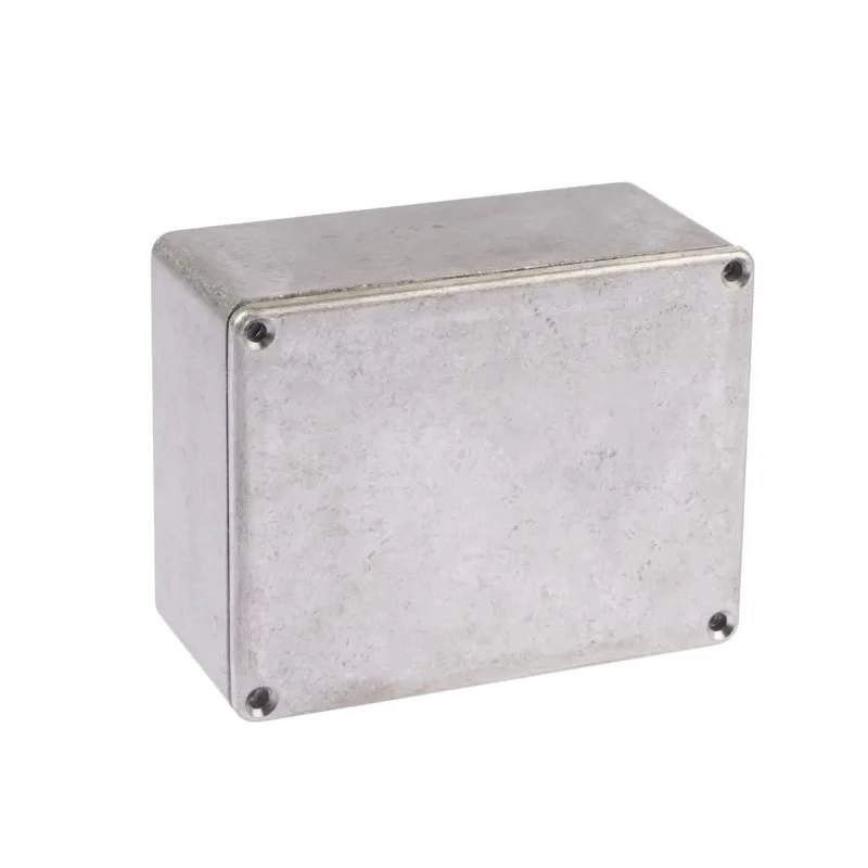 RS PRO Silver Lid Die Cast Aluminium Shielded Enclosure IP65, 55.1 mm x 114.7 mm x 89.7 mm IP65