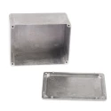 RS PRO Silver Lid Die Cast Aluminium Shielded Enclosure IP65, 55.1 mm x 114.7 mm x 89.7 mm IP65