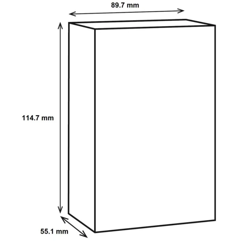 RS PRO Silver Lid Die Cast Aluminium Shielded Enclosure IP65, 55.1 mm x 114.7 mm x 89.7 mm IP65