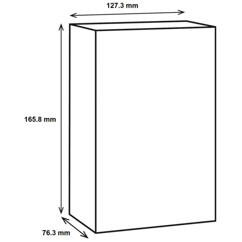 RS PRO Silver Silver Lid Die Cast Aluminium Enclosure, IP67, 76.3 mm x 165.8 mm x 127.3 mm IP67