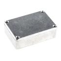 RS PRO Die Cast Aluminium Enclosure Silver Lid Shielded 25.5 mm x 79.9 mm x 54.9 mm 517-3377