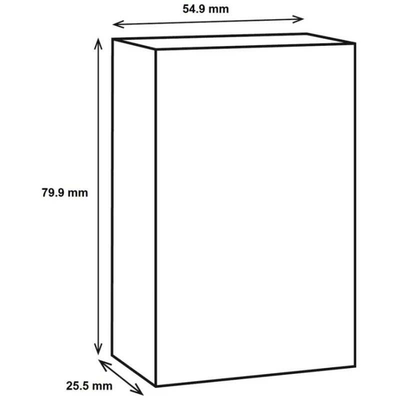 RS PRO Die Cast Aluminium Enclosure Silver Lid Shielded 25.5 mm x 79.9 mm x 54.9 mm 517-3377
