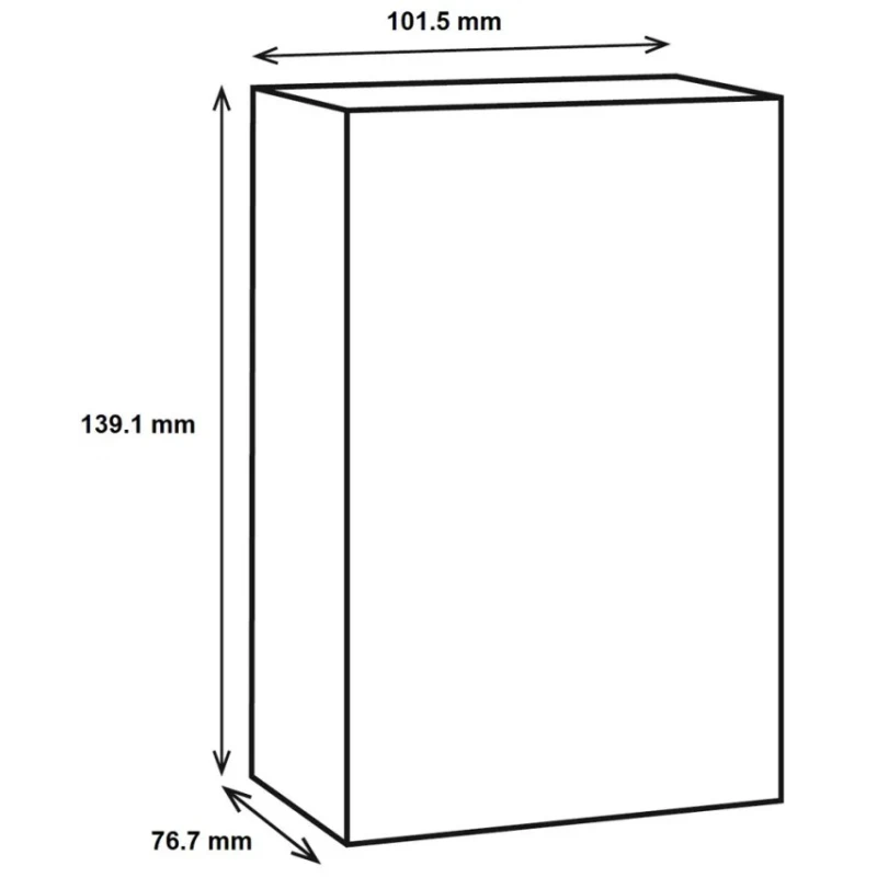 RS PRO Silver Lid Die Cast Aluminium Shielded General Purpose Enclosure IP67, 76.7 mm x 139.1 mm x 101.5 mm IP67