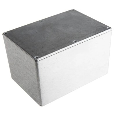 NEUTRAL Silver Silver Lid Die Cast Aluminium Enclosure , 106 mm x 171.9 mm x 120.9 mm IP66