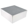 RS PRO Silver Silver Lid Die Cast Aluminium Enclosure IP66 100 mm x 250 mm x 250 mm IP66