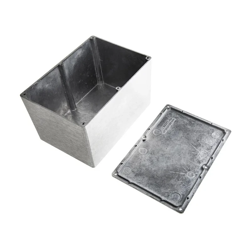 NEUTRAL Silver Silver Lid Die Cast Aluminium Enclosure , 106 mm x 171.9 mm x 120.9 mm IP66