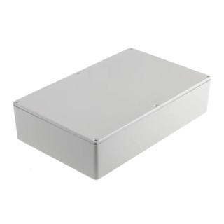 RS PRO Grey Lid Die Cast Aluminium EMI/RFI Shielded Enclosure 65.5mm x 275mm x 175mm 517-3541