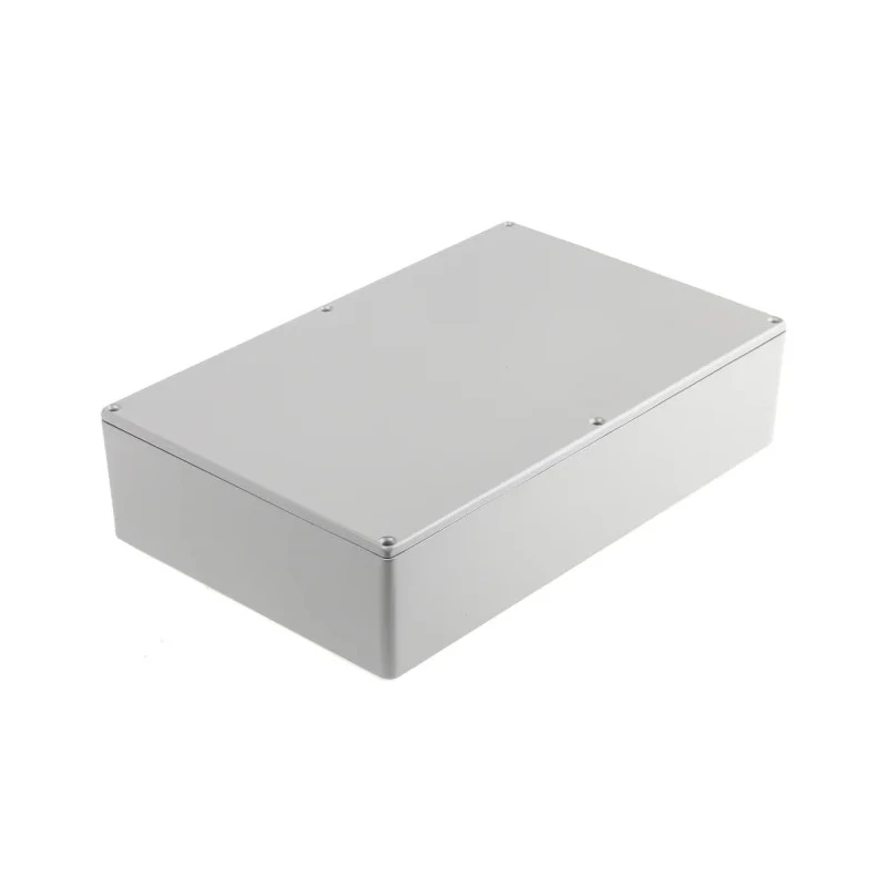 RS PRO Grey Lid Die Cast Aluminium EMI/RFI Shielded Enclosure 65.5mm x 275mm x 175mm 517-3541