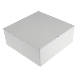 RS PRO Shielded Die Cast Aluminium Enclosure with Grey Lid 100 mm x 250 mm x 250 mm 517-3557
