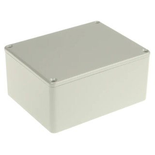 RS PRO Grey Grey Lid Die Cast Aluminium Enclosure 55.1 mm x 114.7 mm x 89.7 mm 517-3658
