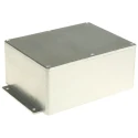 RS PRO Flanged Shielded Silver Lid Die Cast Aluminium Enclosure 76.3 mm x 194.8 mm x 127.4 mm 517-3765