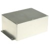 RS PRO Flanged Shielded Silver Lid Die Cast Aluminium Enclosure 76.3 mm x 194.8 mm x 127.4 mm 517-3765