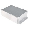 RS PRO Flanged Silver Lid Die Cast Aluminium Enclosure, 55.3 mm x 201.7 mm x 121.2 mm 517-3771