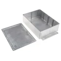 RS PRO Flanged Silver Lid Die Cast Aluminium Enclosure, 55.3 mm x 201.7 mm x 121.2 mm 517-3771