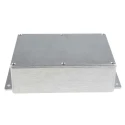 RS PRO Flanged Silver Lid Die Cast Aluminium Enclosure, 55.3 mm x 201.7 mm x 121.2 mm 517-3771