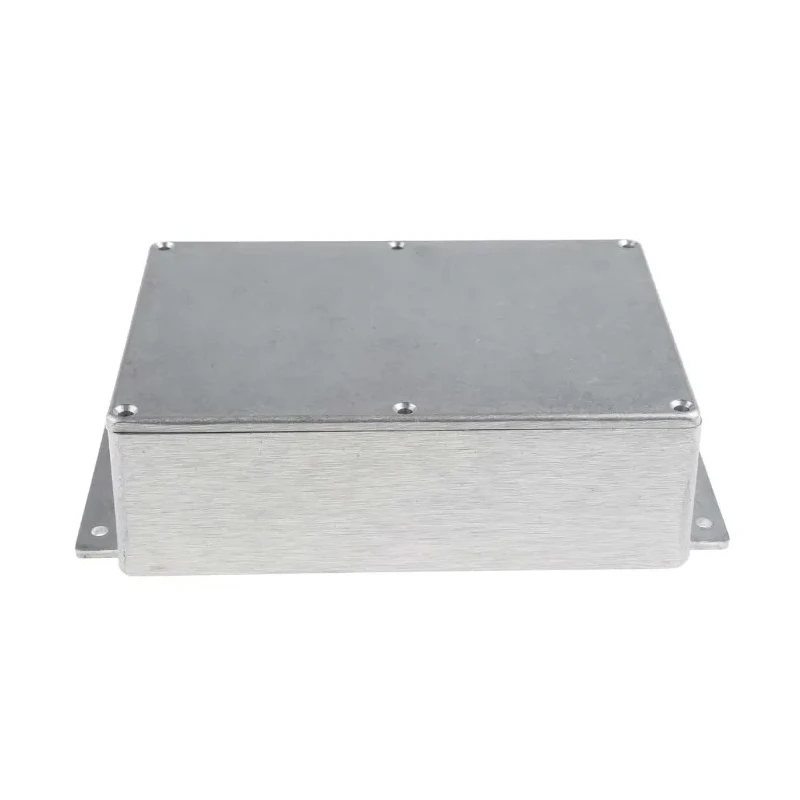 RS PRO Flanged Silver Lid Die Cast Aluminium Enclosure, 55.3 mm x 201.7 mm x 121.2 mm 517-3771