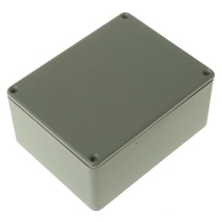 RS PRO Die Cast Aluminium Enclosure Grey Lid 55.1 mm x 114.7 mm x 89.7 mm Model 517-3816