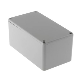 RS PRO Shielded Die Cast Aluminium Enclosure with Grey Lid 55.1 mm x 114.4 mm x 63.7 mm 517-3822