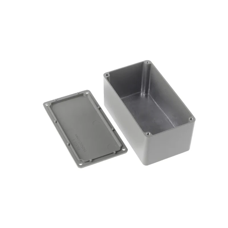 RS PRO Shielded Die Cast Aluminium Enclosure with Grey Lid 55.1 mm x 114.4 mm x 63.7 mm 517-3822