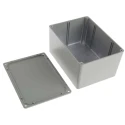 RS PRO Grey Grey Lid Die Cast Aluminium Enclosure 76.7 mm x 139.1 mm x 101.5 mm 517-3872