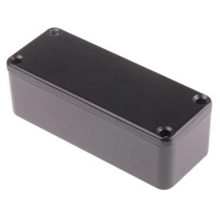 RS PRO Black Black Lid Die Cast Aluminium EMI/RFI Shielded Enclosure, 30.3 mm x 89.1 mm x 35 mm 517-4027