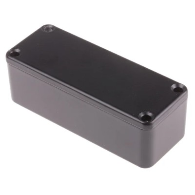 RS PRO Black Black Lid Die Cast Aluminium EMI/RFI Shielded Enclosure, 30.3 mm x 89.1 mm x 35 mm 517-4027