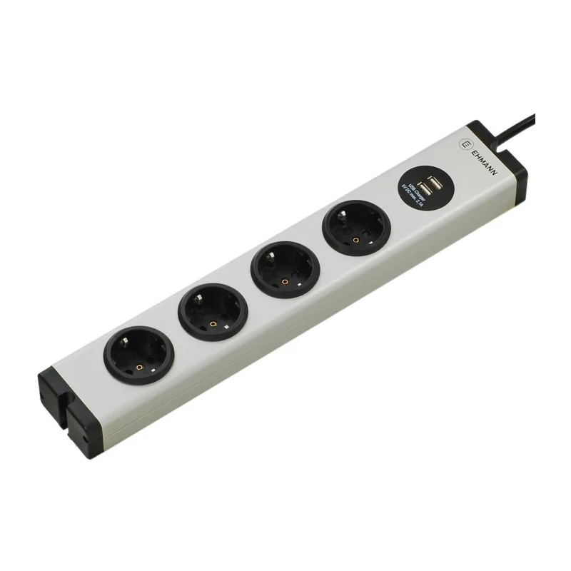 Bodo Ehmann 16A 250V 6 Gang Extension Lead with 1.5m Cable Type F - German Schuko 0600X0A052031