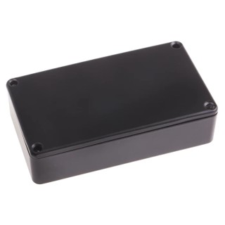 RS PRO Shielded Die Cast Aluminium Enclosure Black Lid 30.3 mm x 114.5 mm x 63.6 mm 517-4033