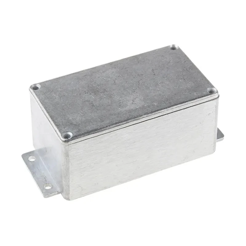 RS PRO Flanged Silver Lid Die Cast Aluminium Enclosure IP66, 55 mm x 139.6 mm x 63.8 mm IP66
