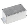 RS PRO Flanged Silver Lid Die Cast Aluminium Enclosure IP66, 55 mm x 139.6 mm x 63.8 mm IP66