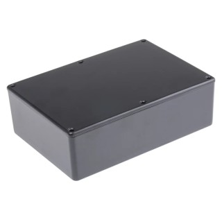 RS PRO Shielded Die Cast Aluminium Enclosure Black Lid 55 mm x 171.9 mm x 120.9 mm 517-4055