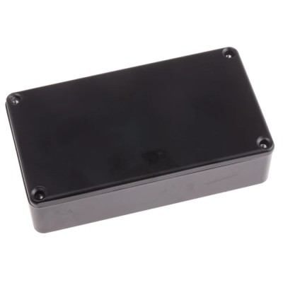 RS PRO Black Die Cast Aluminium Enclosure IP66, 30.3 mm x 114.5 mm x 63.6 mm IP66