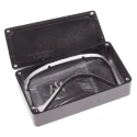 RS PRO Black Die Cast Aluminium Enclosure IP66, 30.3 mm x 114.5 mm x 63.6 mm IP66
