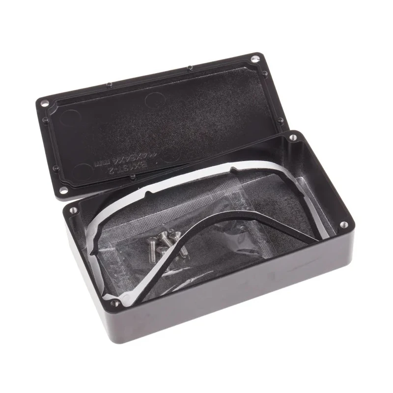 RS PRO Black Die Cast Aluminium Enclosure IP66, 30.3 mm x 114.5 mm x 63.6 mm IP66