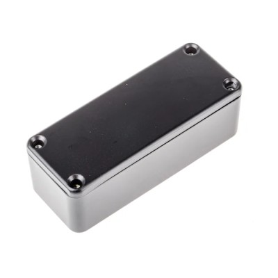 RS PRO Black Black Lid Die Cast Aluminium Enclosure IP66 30.3 mm x 89.1 mm x 35 mm IP66
