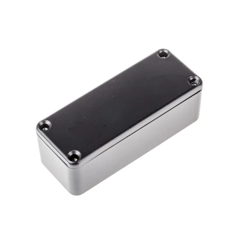 RS PRO Black Black Lid Die Cast Aluminium Enclosure IP66 30.3 mm x 89.1 mm x 35 mm IP66