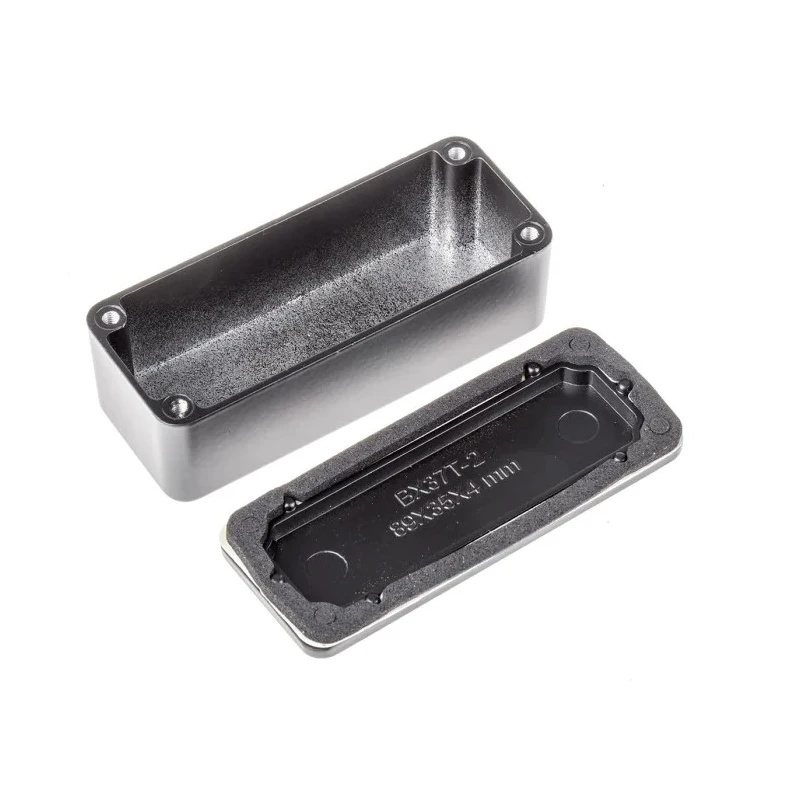 RS PRO Black Black Lid Die Cast Aluminium Enclosure IP66 30.3 mm x 89.1 mm x 35 mm IP66